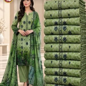 Vol-1384 Digital Karandi Ladies Suit (Design 7)