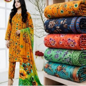Vol-8112 Digital Linen Ladies Suit (Design 5)